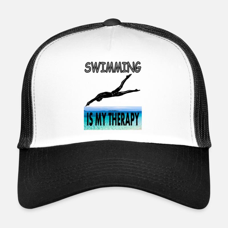 swim float saying diving gift idea Trucker Cap