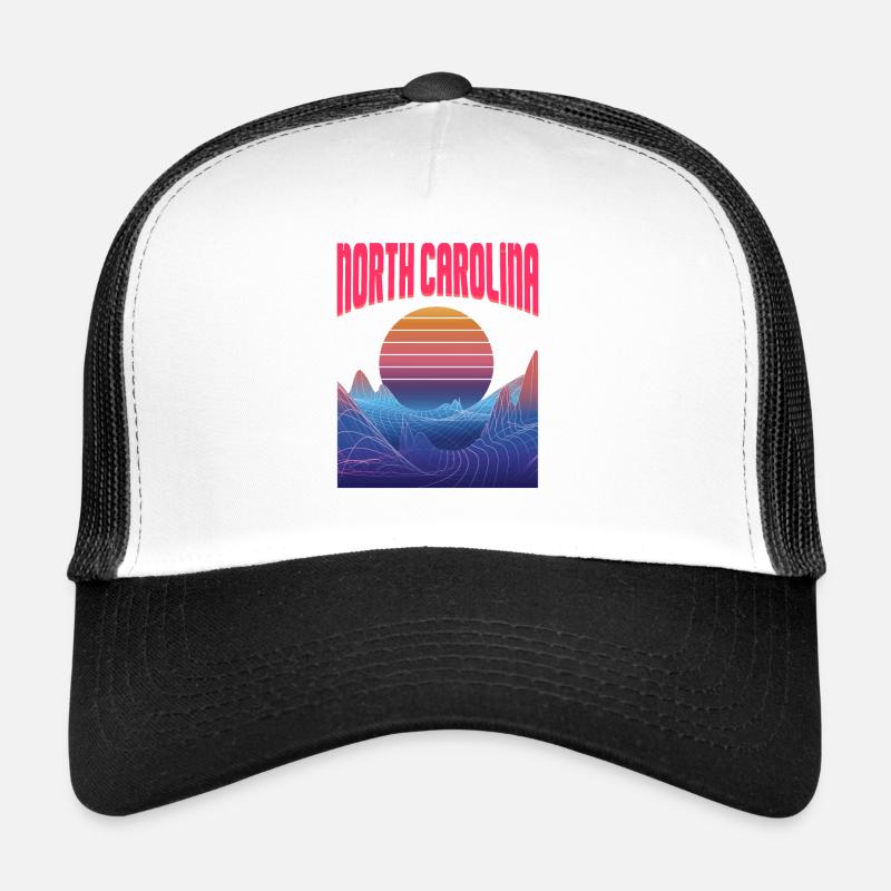 North Carolina - Trucker Cap - Weiß/Schwarz
