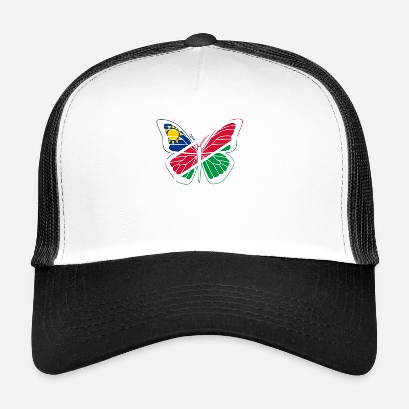 Namibia - Trucker Cap - Weiß/Schwarz