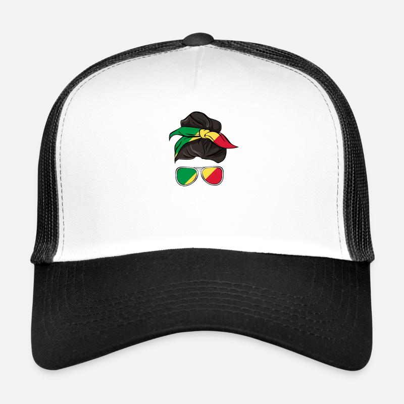 Congo - Casquette trucker  - blanc/noir