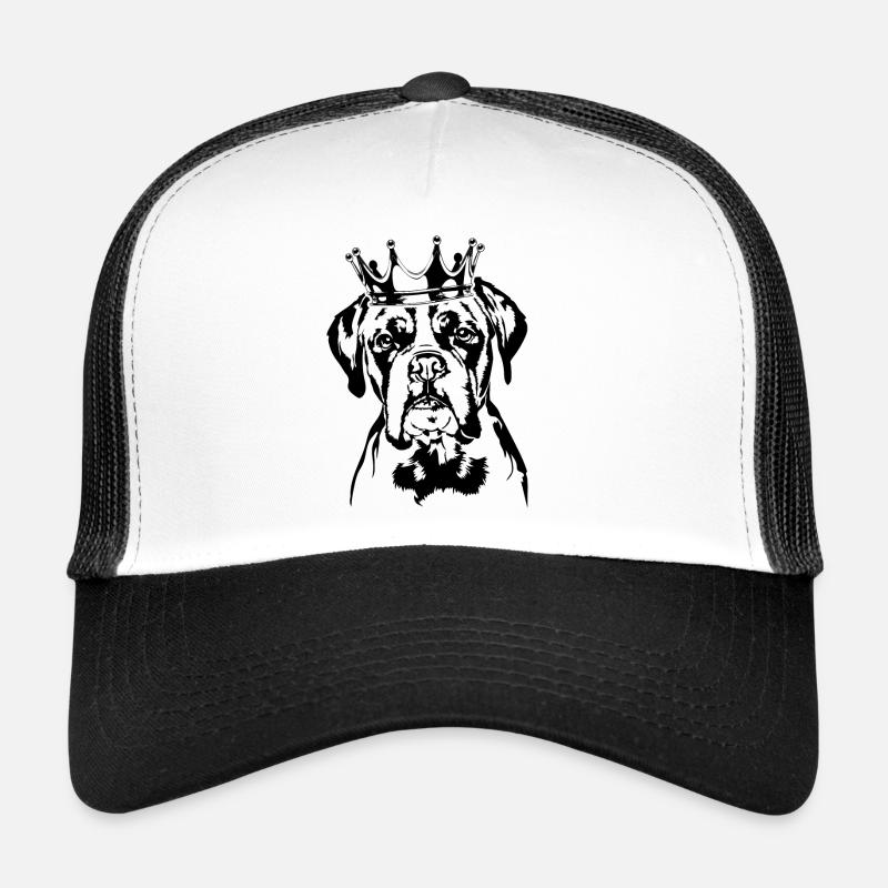 Boxer allemand Chien de la couronne Chiens Wilsigns Casquette trucker 