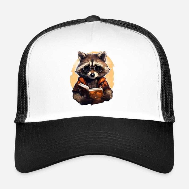 Waschbär - Trucker Cap - Weiß/Schwarz