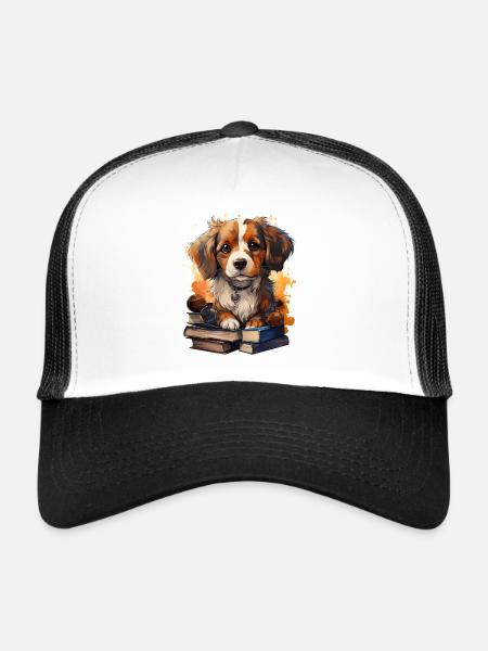 Beagle - Trucker Cap - white/black - Front