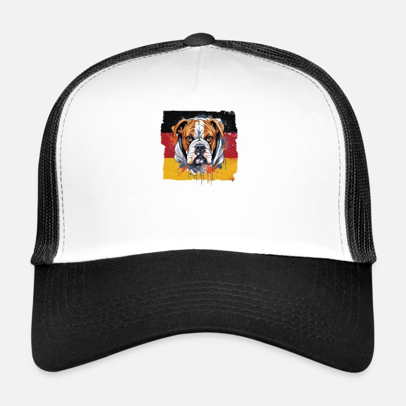 Boxer-Hunderasse Boxer-Hunde Deutsche-Flagge Trucker Cap