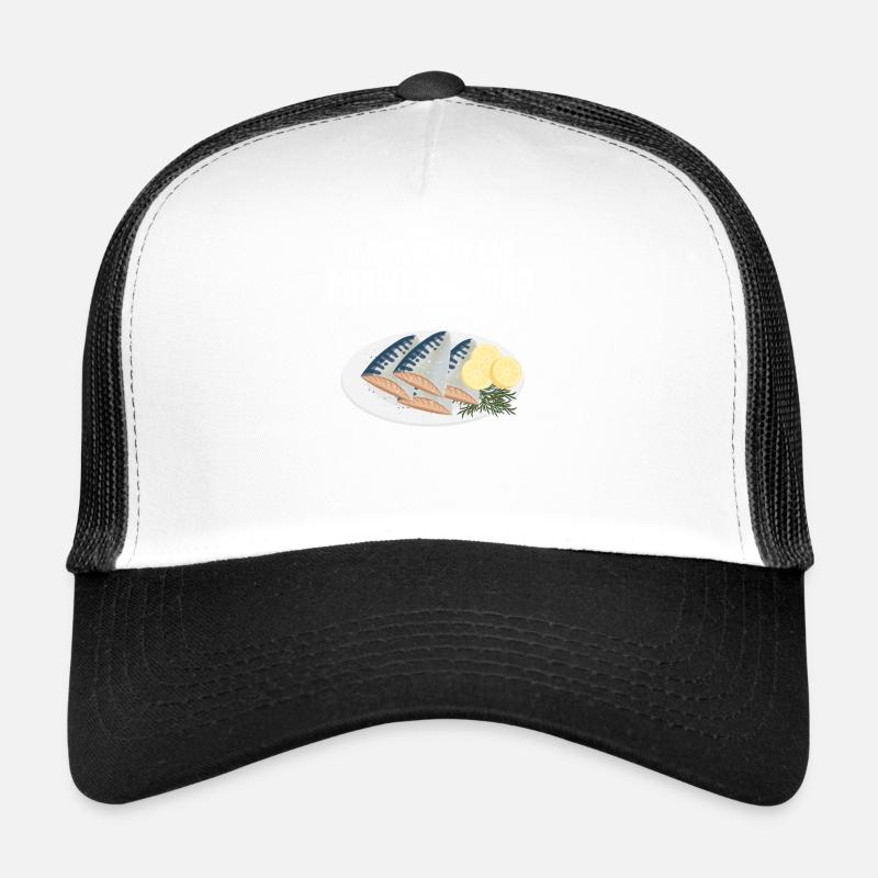 Maquereau Mackrel Pêche en eau salée Casquette trucker 