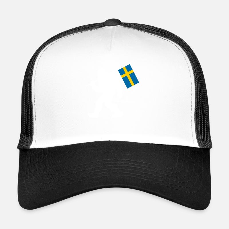 Schweden - Trucker Cap - Weiß/Schwarz