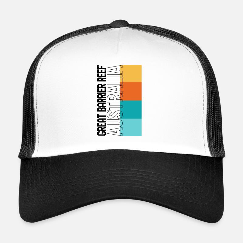 Vintage Australien Hemd, Great Barrier Reef Trucker Cap