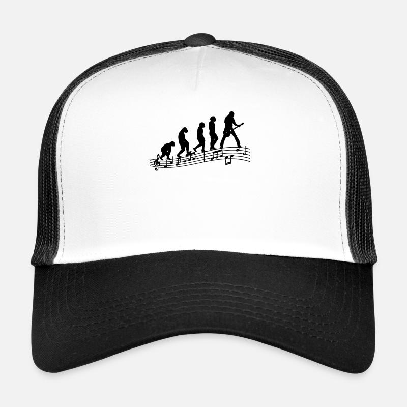Gitarristen E-Gitarren Akustik-Gitarre Evolution - Trucker Cap - Weiß/Schwarz