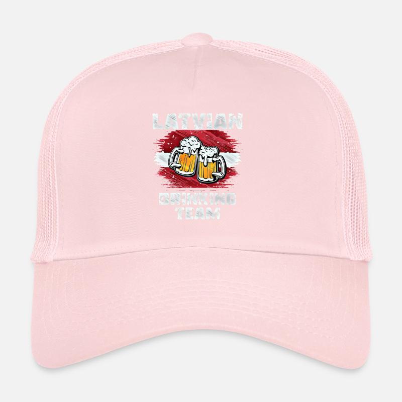 Équipe de beuverie de Lettonie Casquette trucker 