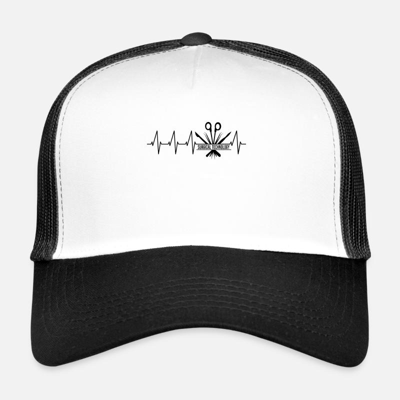 Chirurgien assistant chirurgical et technique - Casquette trucker  - blanc/noir