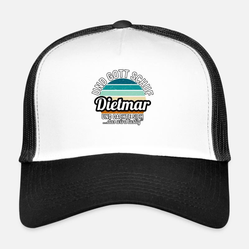 Dirk - Trucker Cap - Weiß/Schwarz