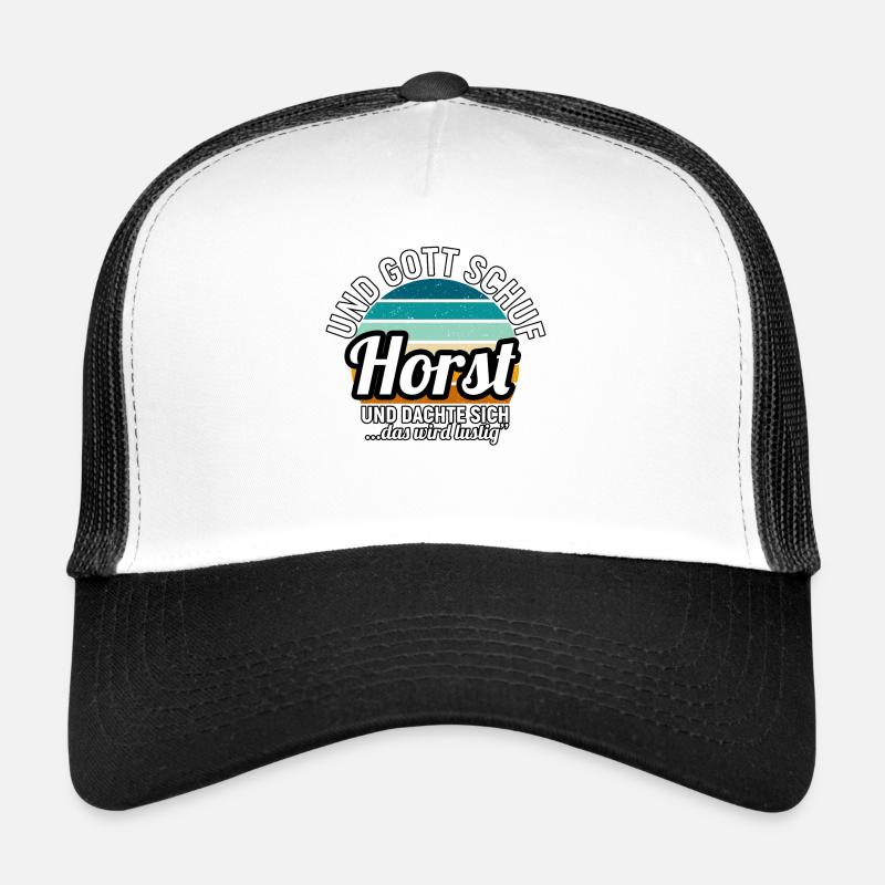 Horst - Trucker Cap - Weiß/Schwarz