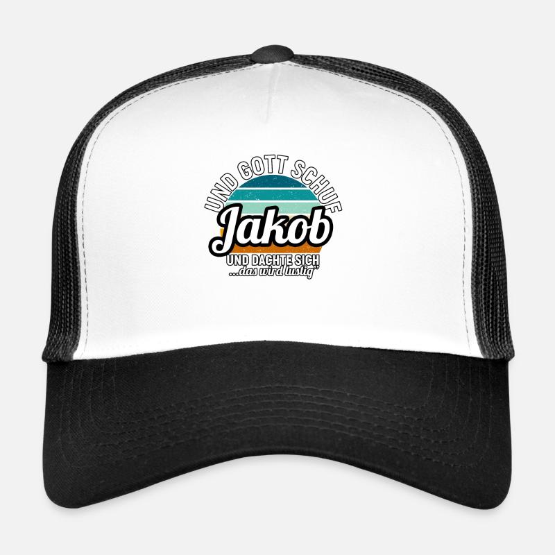 Jakob - Trucker Cap - Weiß/Schwarz