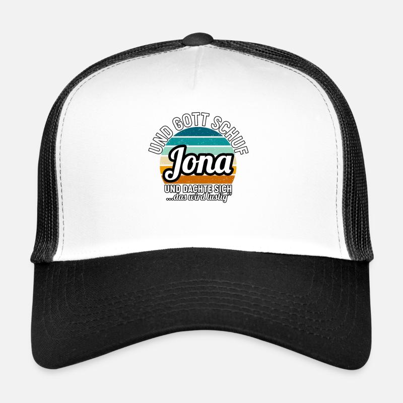 Jona - Trucker Cap - Weiß/Schwarz