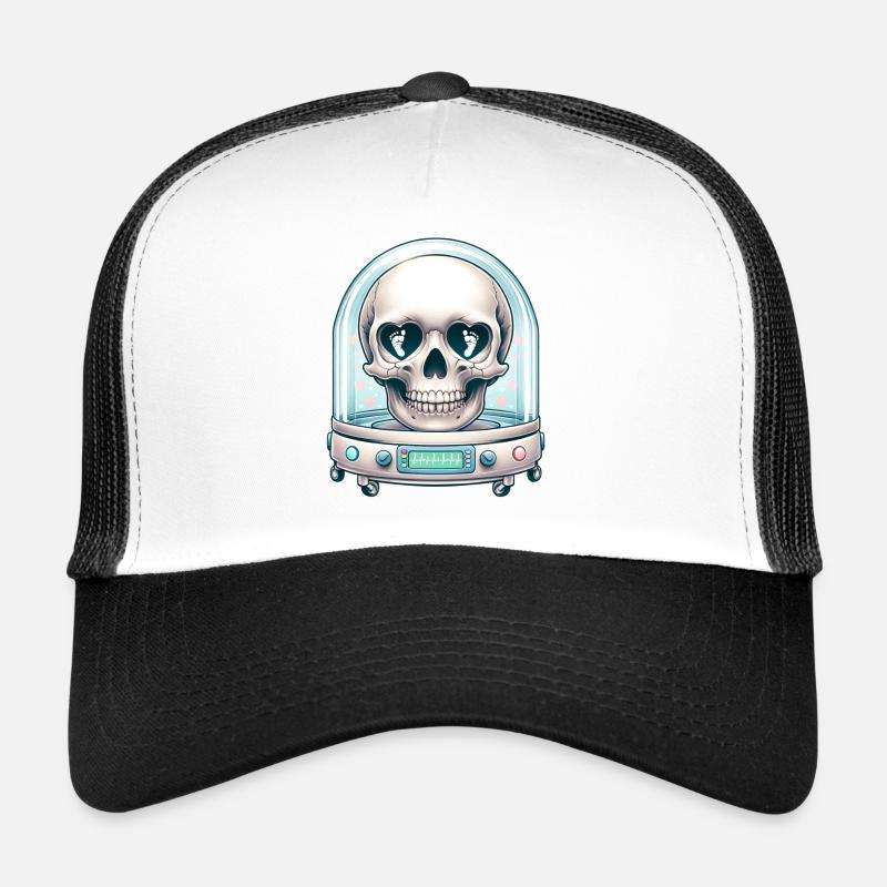 Petits miracles tête de mort Tee USIN la force et la force de maman Casquette trucker 