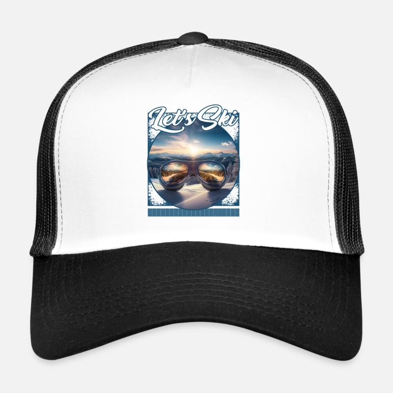 Let’s Ski Masque de ski Snowy Valley Reflection Casquette trucker 