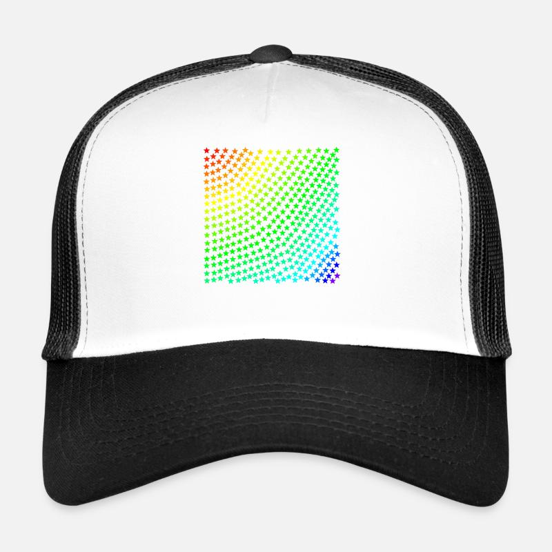 Stern Sterne Regenbogen bunt Geschenkidee Trucker Cap