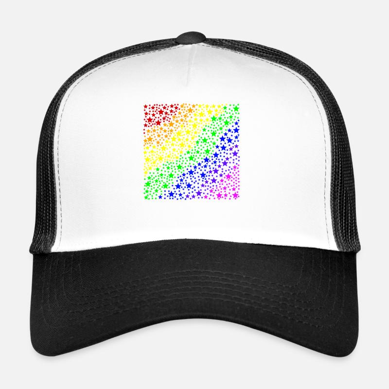 Stars rainbow queer gift idea LGBT LGBTQ+ Trucker Cap