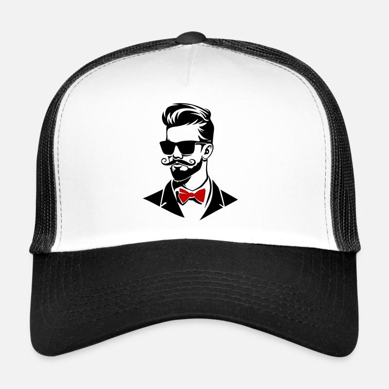 Bräutigam Stylisch - Trucker Cap - Weiß/Schwarz
