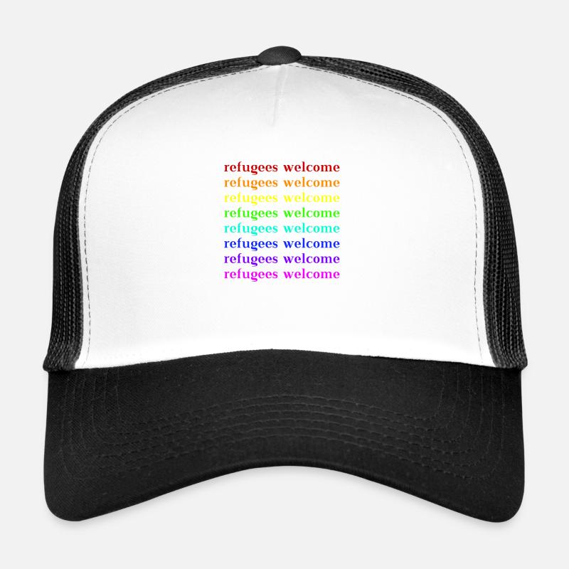 Refugees Welcome Gift Idea Trucker Cap