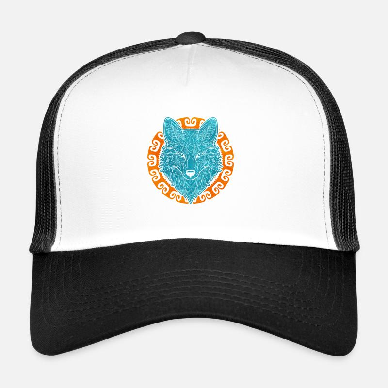 Niedliches Polarfuchs-Geschenk - Trucker Cap - Weiß/Schwarz