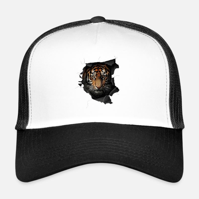 Tiger - Trucker Cap - Weiß/Schwarz