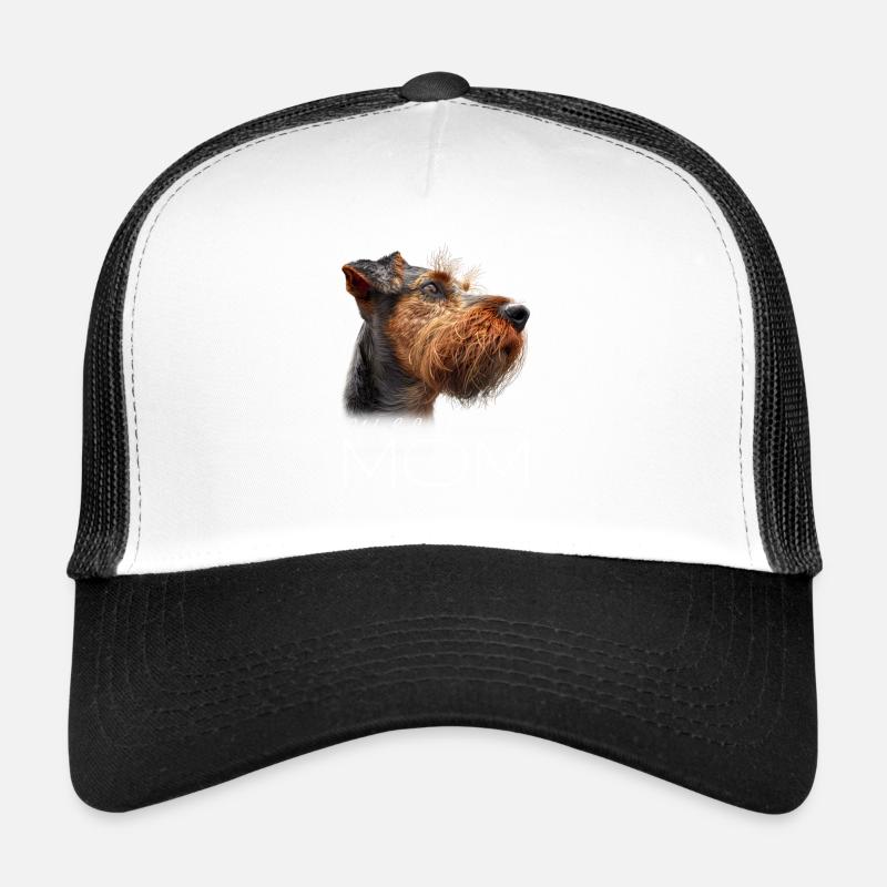 Welsh Terrier Mama - Trucker Cap - Weiß/Schwarz