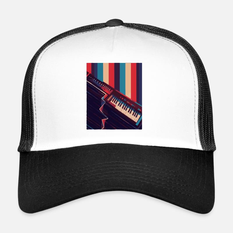 Keytar Keyboard Gift Trucker Cap