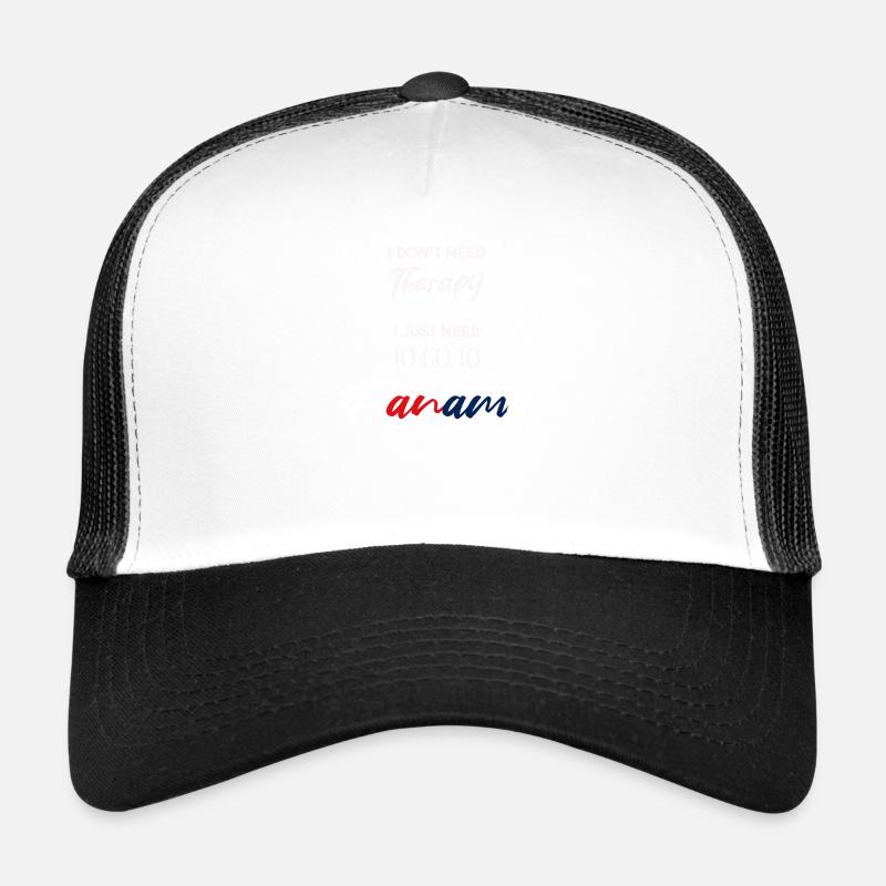 Panama Geschenkidee lustiger Spruch Therapie Humor Trucker Cap