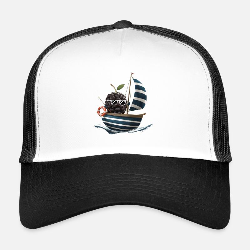 Obst Brombeeren Bootfahren Geschenk Trucker Cap