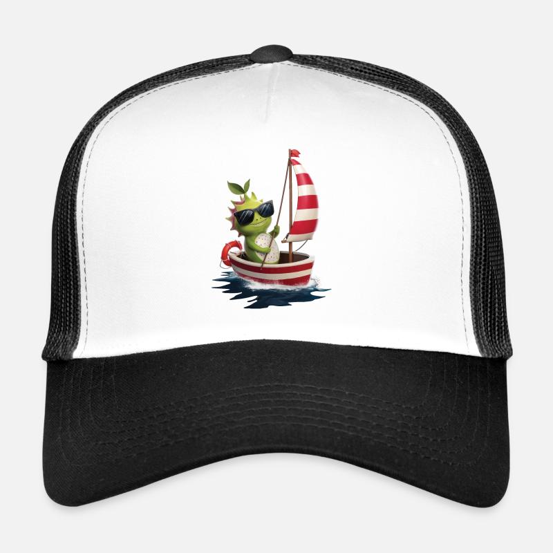 Obst Drachenfrucht Bootfahren Geschenk Trucker Cap
