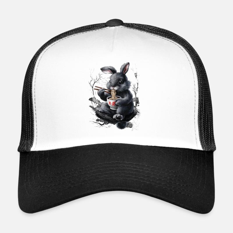 Hase - Trucker Cap - Weiß/Schwarz