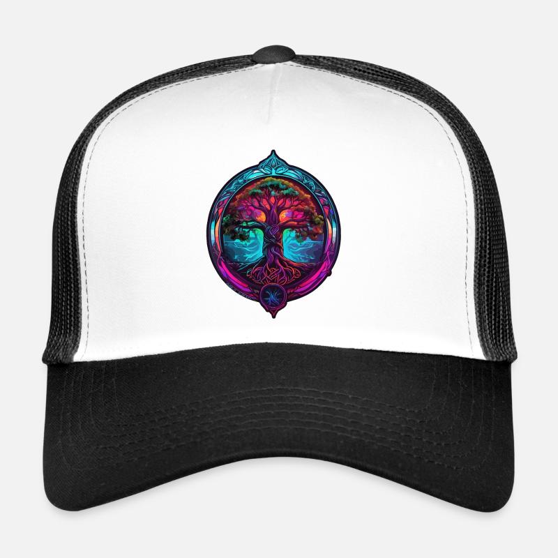Yggdrasil - Trucker Cap - Weiß/Schwarz