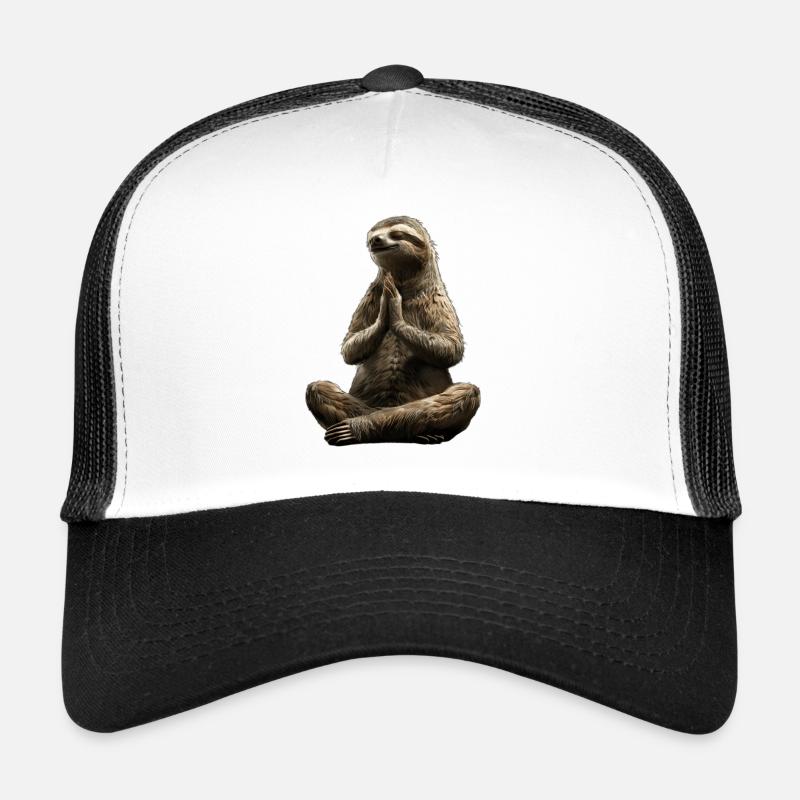 Faultier - Trucker Cap - Weiß/Schwarz
