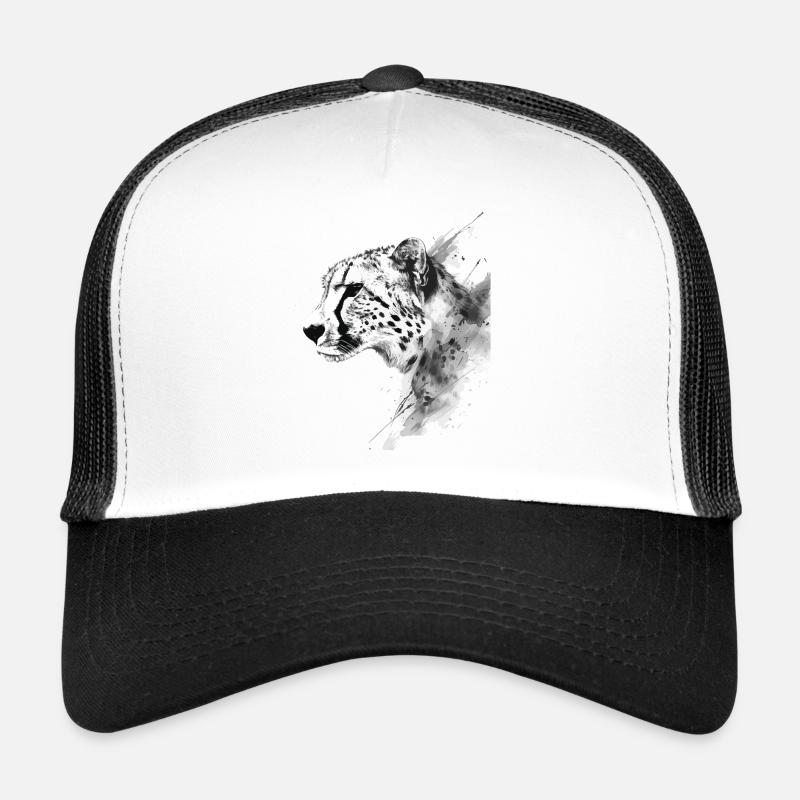 Gepard - Trucker Cap - Weiß/Schwarz