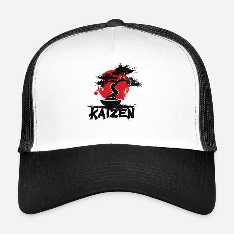 Hiragana Katakana Kaizen-methode Kaizen - Trucker Cap - Weiß/Schwarz