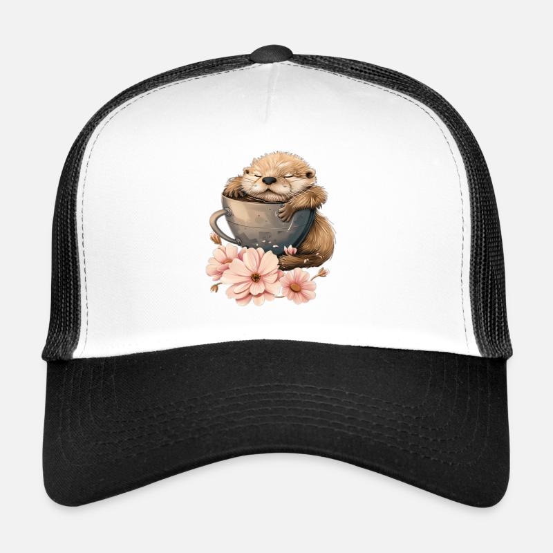 Otter - Trucker Cap - Weiß/Schwarz