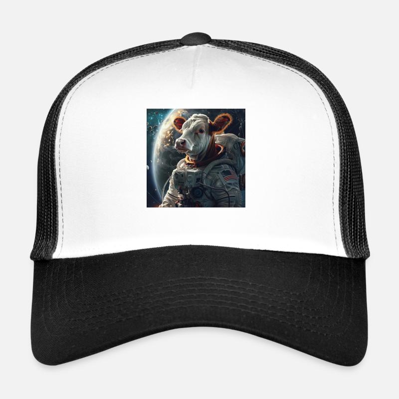 Kuh - Trucker Cap - Weiß/Schwarz