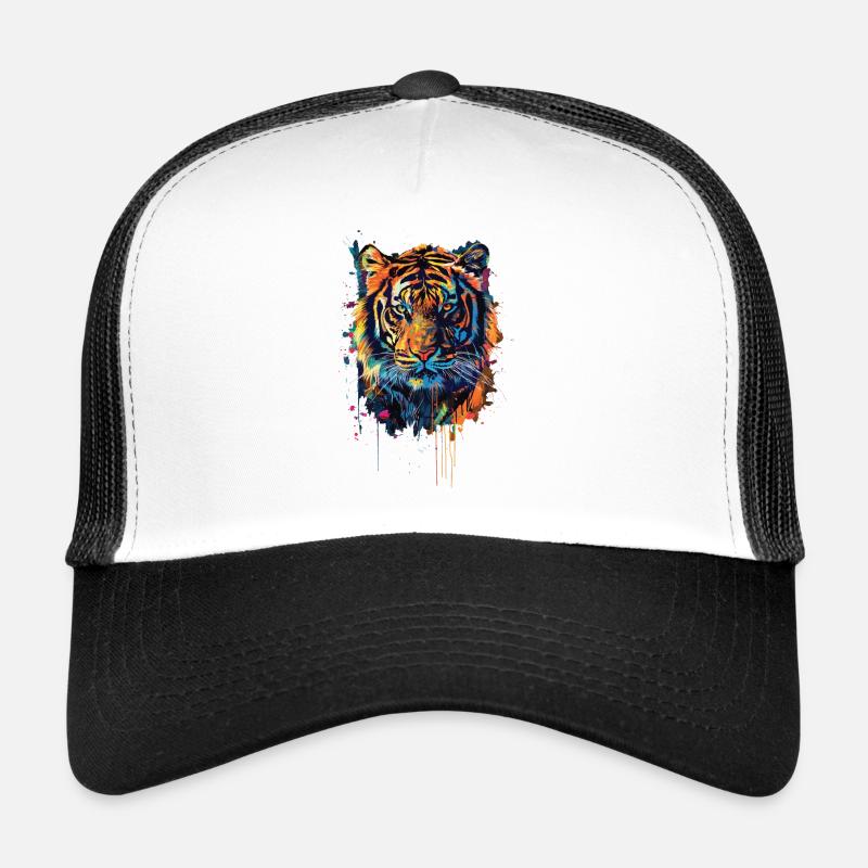 Tiger - Trucker Cap - Weiß/Schwarz