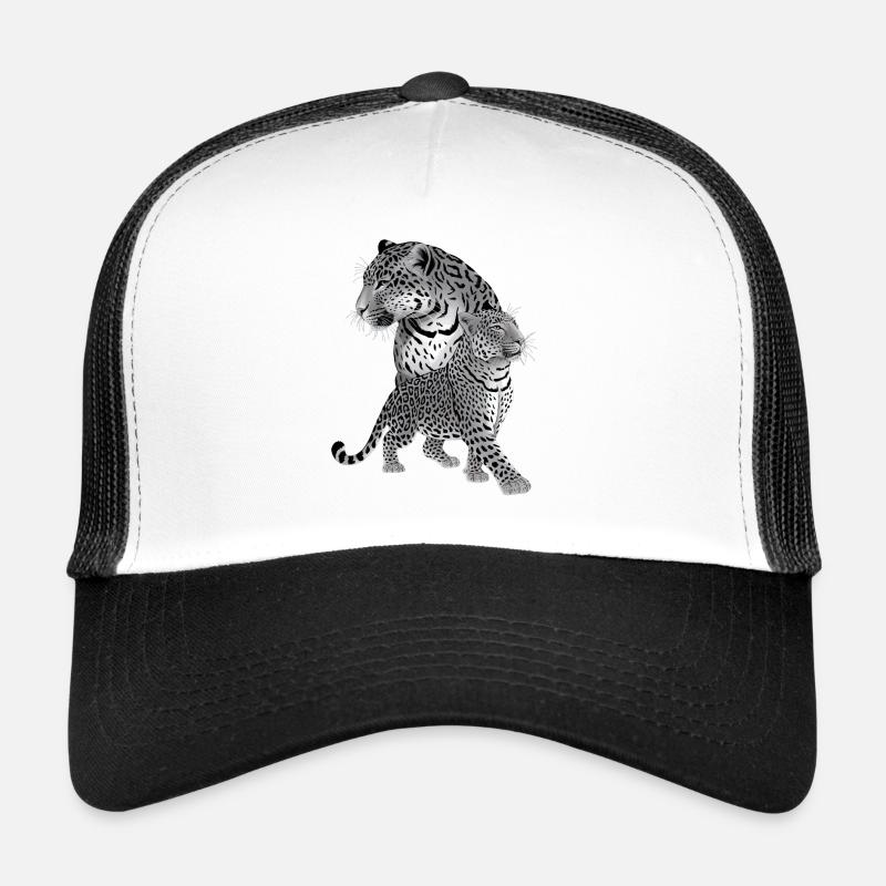 Léopard Casquette trucker 