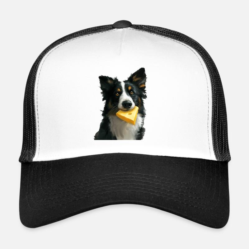Hund - Trucker Cap - Weiß/Schwarz