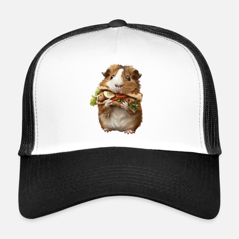 Cobaye - Casquette trucker  - blanc/noir