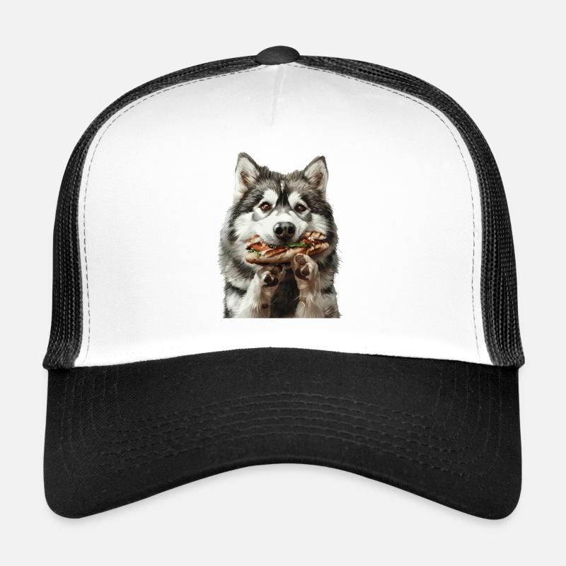 Chien husky Casquette trucker 