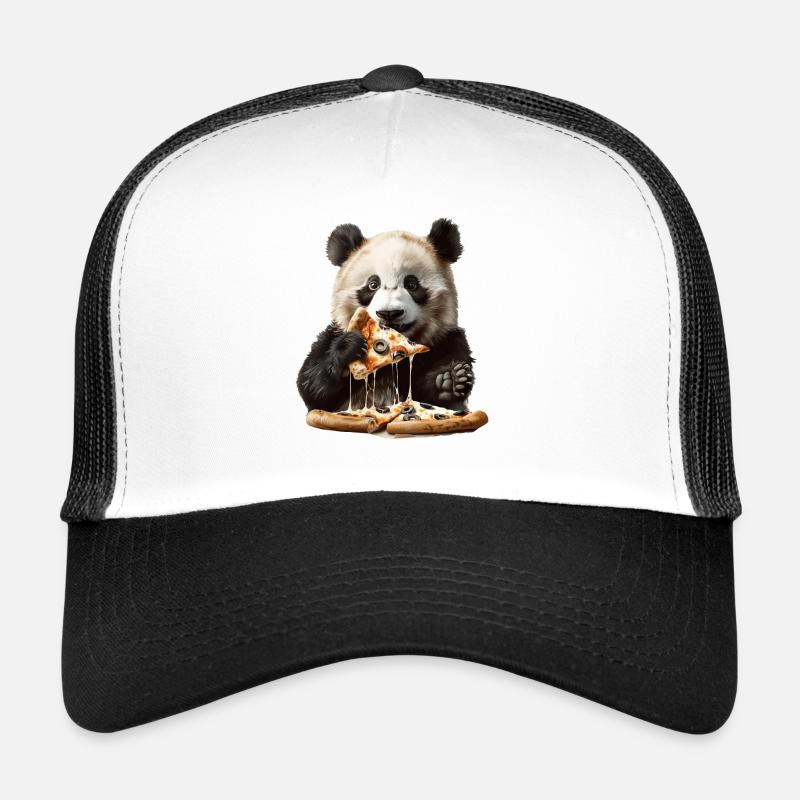 Panda - Trucker Cap - white/black