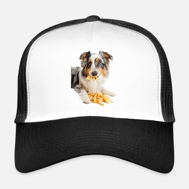 Berger australien - Casquette trucker  - blanc/noir