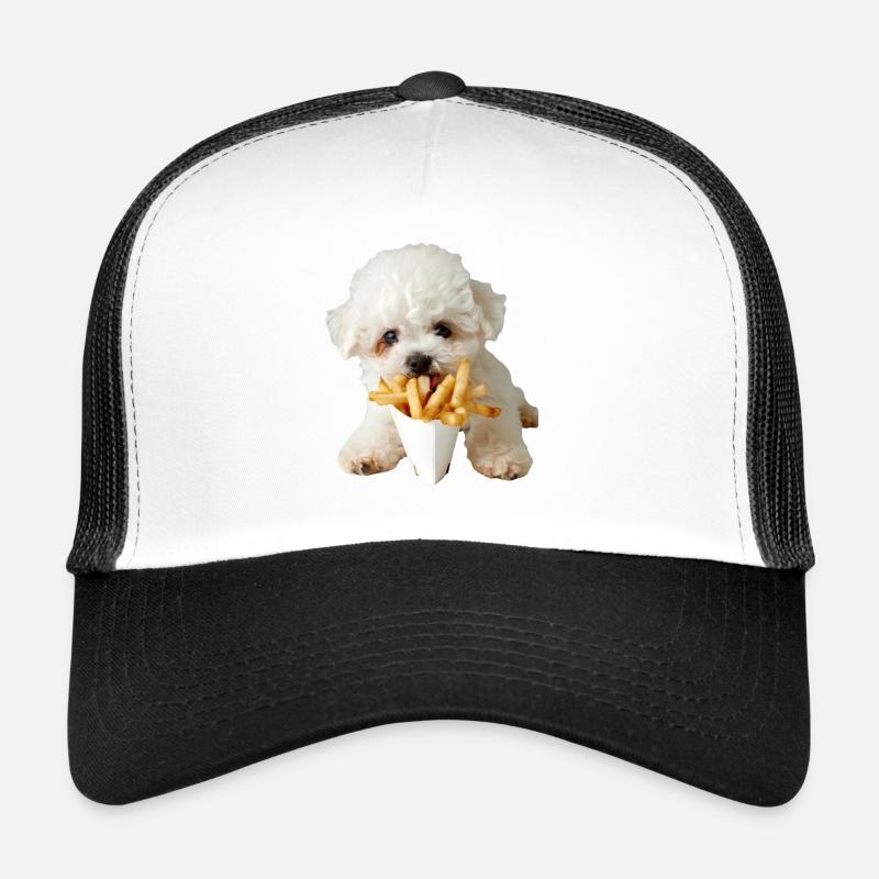 Bichon Frisé - Trucker Cap - Weiß/Schwarz
