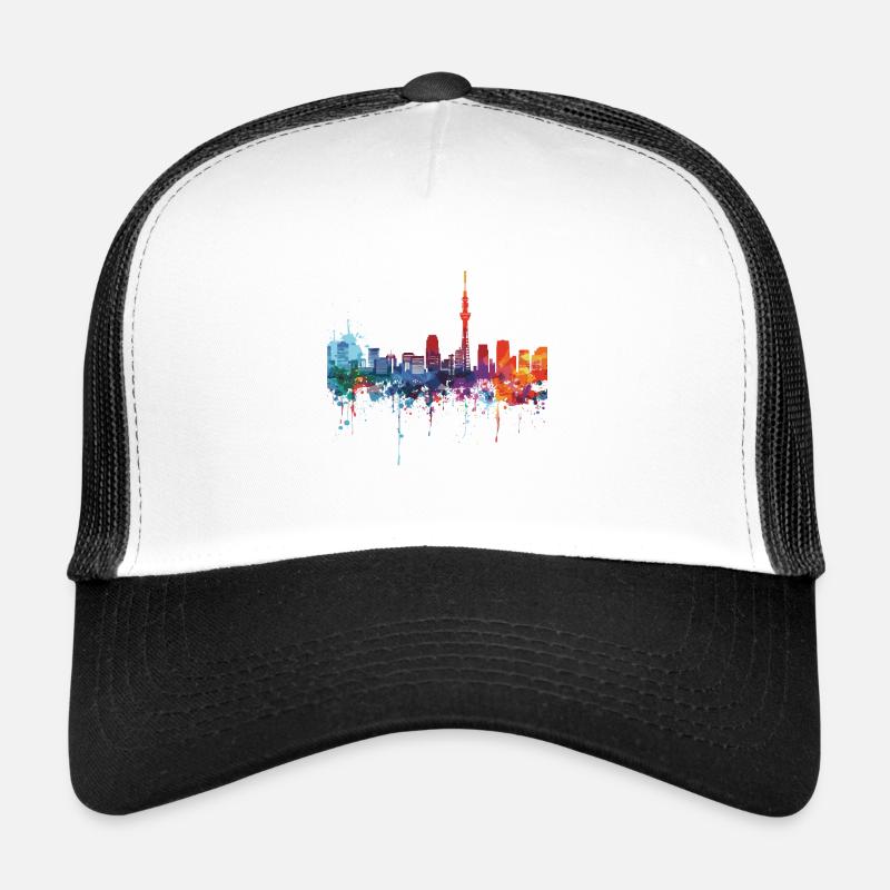 Numazu - Casquette trucker  - blanc/noir