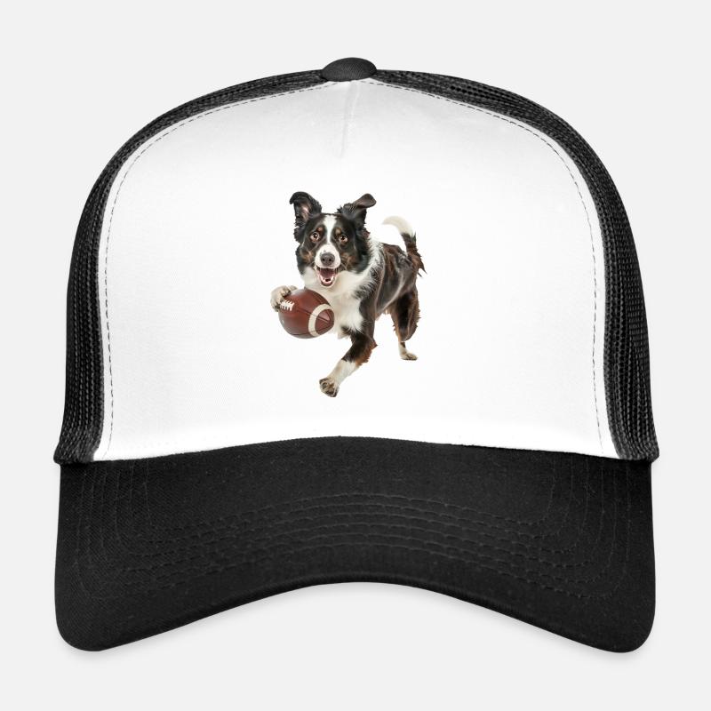 Border Collie - Trucker Cap - Weiß/Schwarz