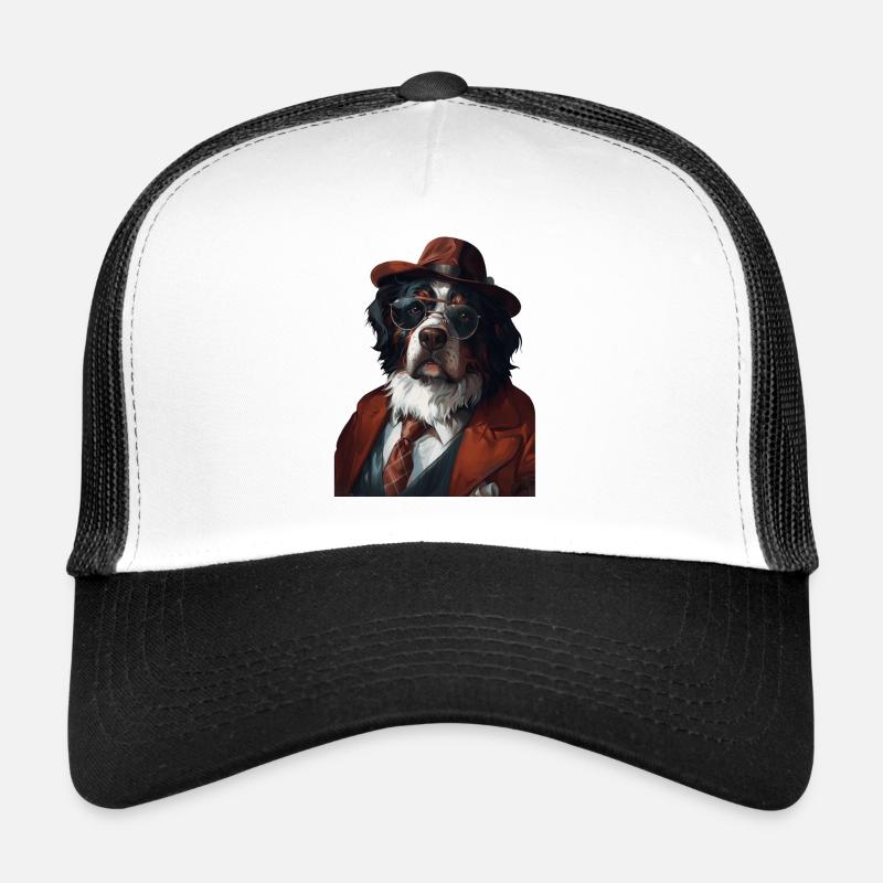 Berner Sennenhund - Trucker Cap - Weiß/Schwarz