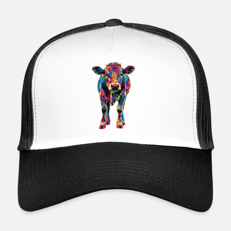 Kuh - Trucker Cap - Weiß/Schwarz